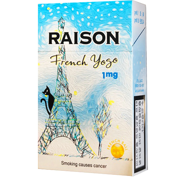 RAISON铁塔猫 酸奶 爆珠 硬盒【Korea】